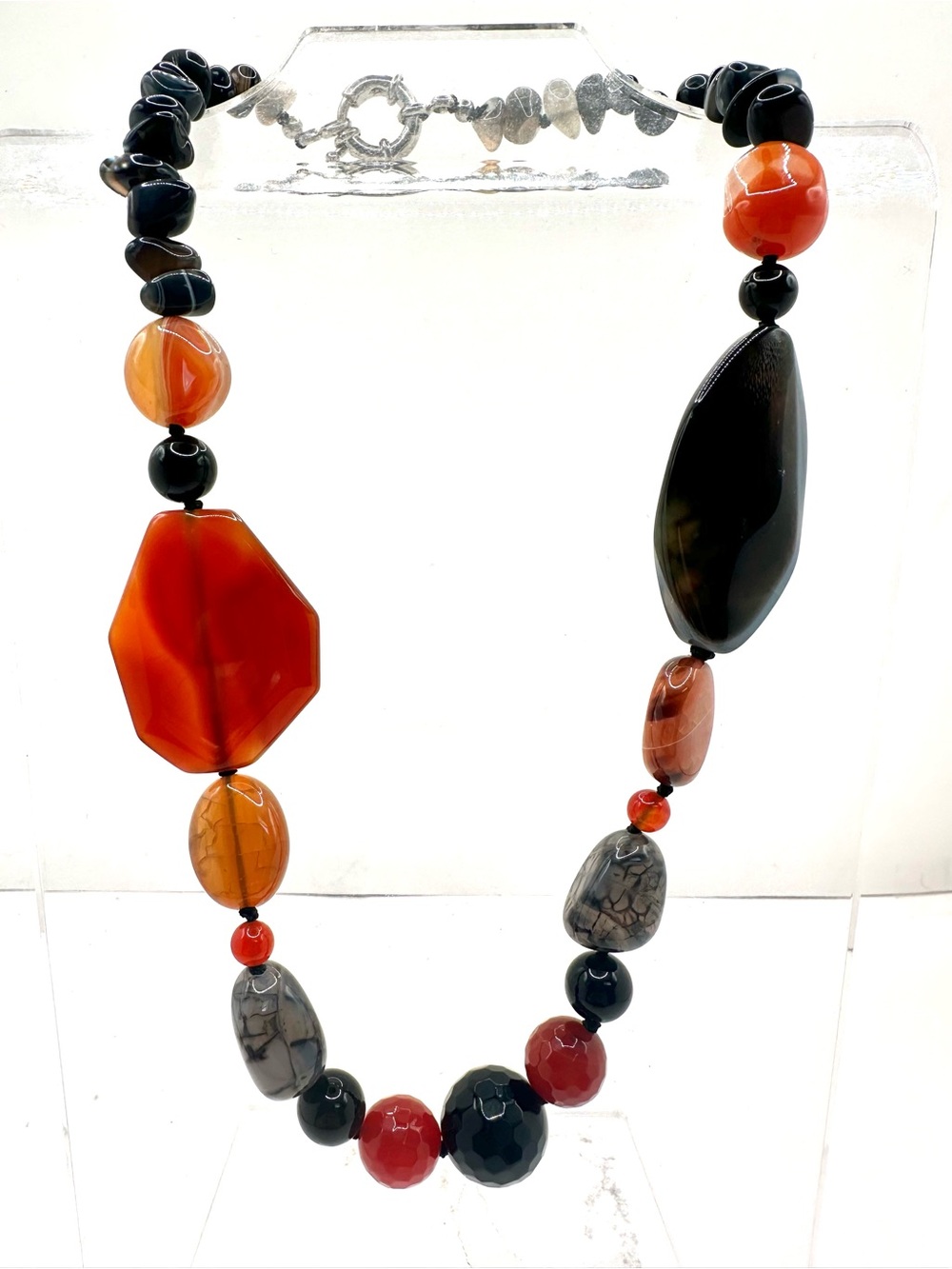 Natural Stone statement Necklace